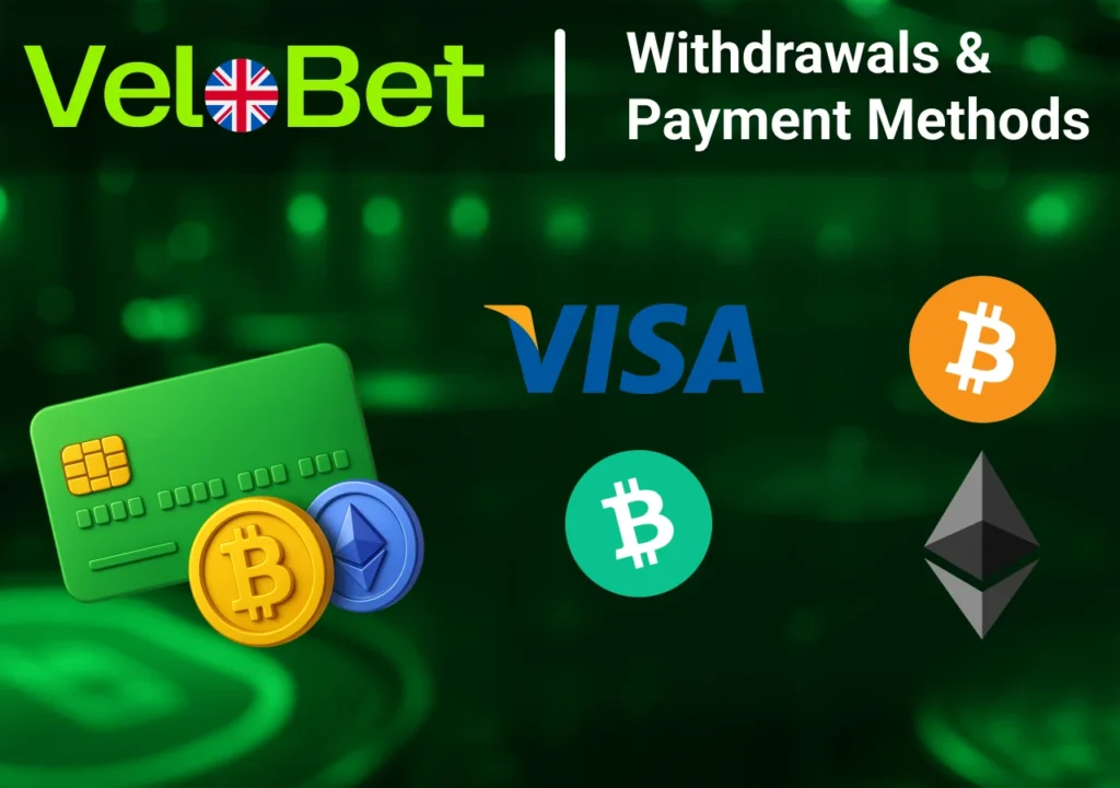 Deposits, withdrawals and payment methods available at Casino